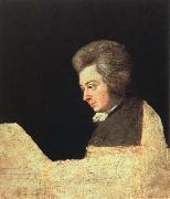 joseph lange mozart at the pianoforte painting